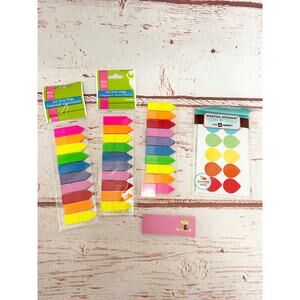 MARTHA STEWART Stationery Lot Tear Drop Tabs Sticky Notes Sunflower Notepad